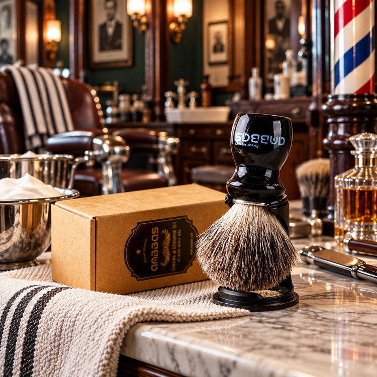 Badger Shaving Brush & Stand