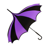 Batwing Vampire Pagoda Umbrella - Light Purple and Black