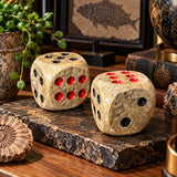 Fossilized Coral Dice – Decorative Stone Die