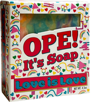 Front view of Love Is Love soap box