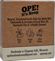 Back view of Gentle Body Bar soap box