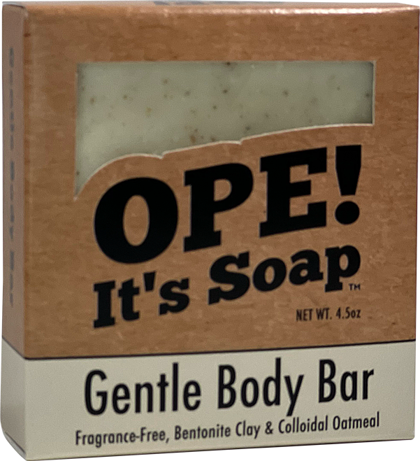 Front View of Gentle Body Bar soap box