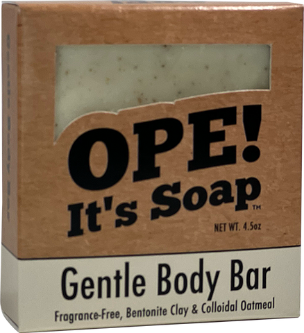 Front View of Gentle Body Bar soap box