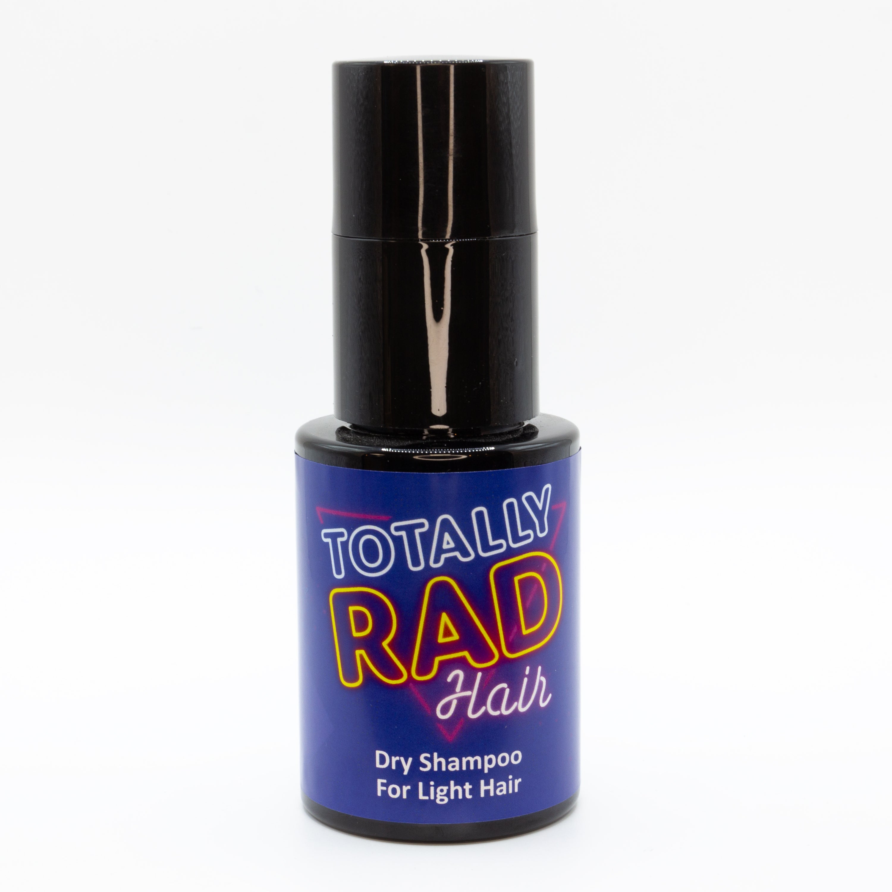 Front of Totally Rad Hair Dry Shampoo for Light Hair, made by Coleman and Peck.