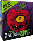 Front view of the Zombie Apple soap box, featuring a zombified apple.