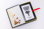 Horror Tarot book with an instruction booklet on a white background